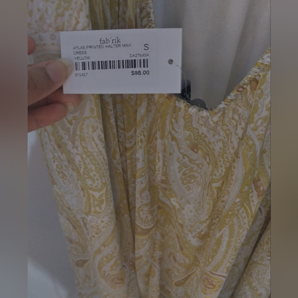 fab'rik Cream Resort Halter Maxi Dress - Picture 8 of 9